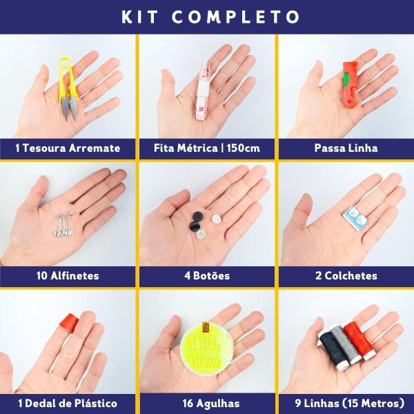 Kit Costura Linhas E Agulhas 46 Peças Completo - Nybc Imagem de Kit Costura Linhas E Agulhas 46 Peças Completo - Nybc