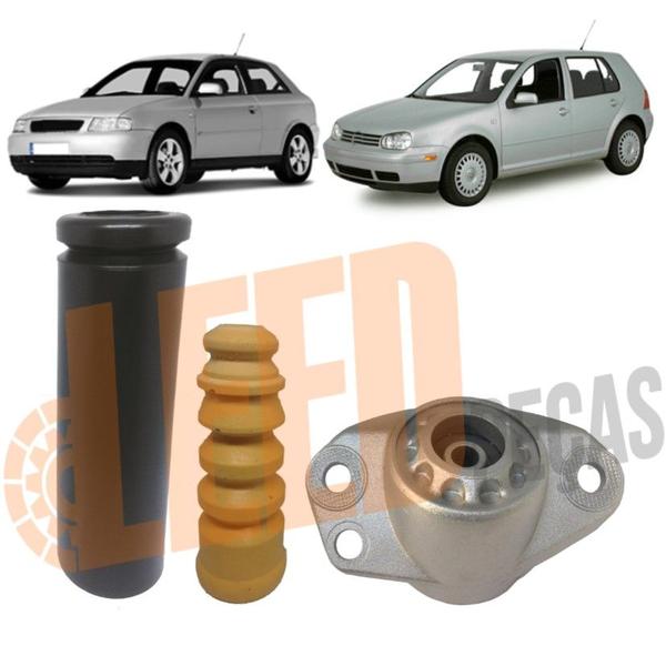 Imagem de Kit Coxim Amortecedor Traseiro Audi A3 Golf 1998 1999 2003