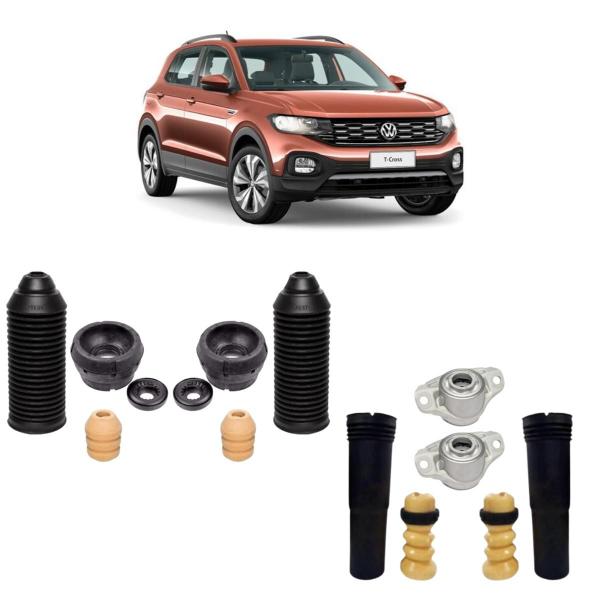 Imagem de Kit Coxim Batente Amort Dianteiro Traseiro Vw T-Cross 2019/.