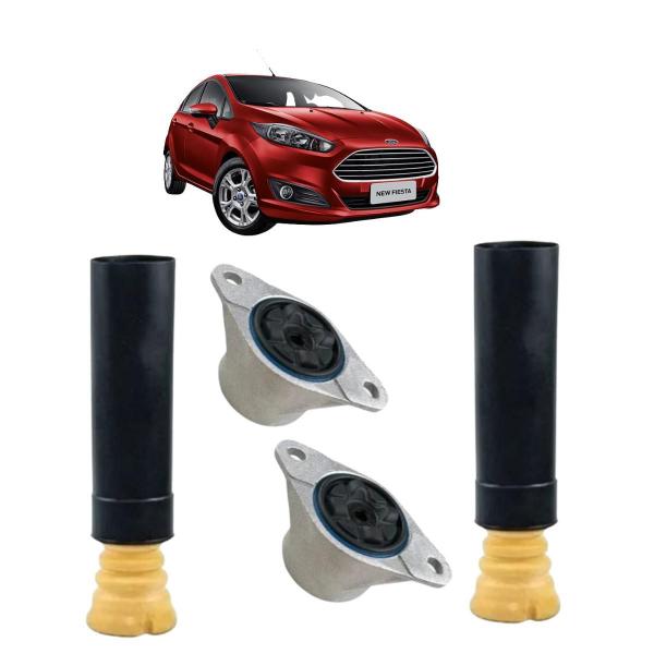 Imagem de Kit Coxim Batente Amortecedor Traseiro Ford New Fiesta 14/..