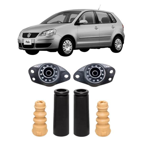 Imagem de Kit Coxim Batente Amortecedor Traseiro VW Polo 02/14 Completo