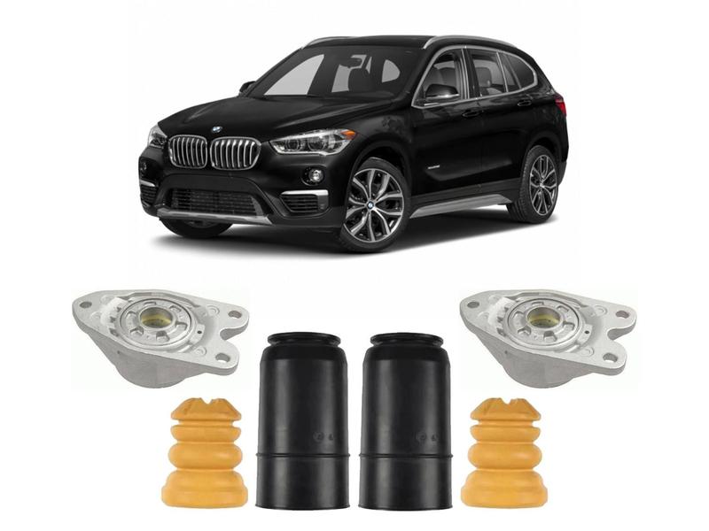 Imagem de Kit Coxim Batente Coifa Traseiro Bmw X1 2018 2019 2020 2021