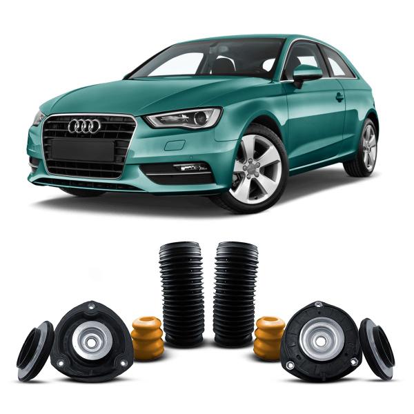 Imagem de Kit Coxim Batente Suporte Rolamento Guarda Pó Amortecedor Dianteiro Audi A3 2013 2014 2015 2016 2017 2018 2019