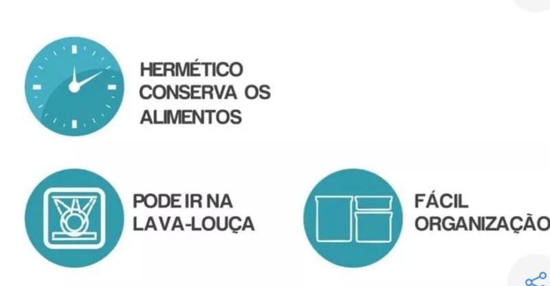 Imagem de Kit Cozinha 10 Potes Herméticos Para Mantimentos