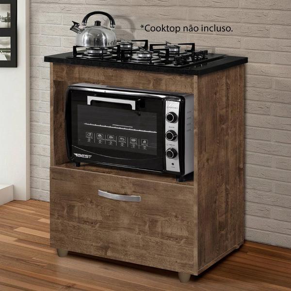 Imagem de Kit Cozinha Balcão Armário Salvia e Cooktop 4 Bocas Chamalux