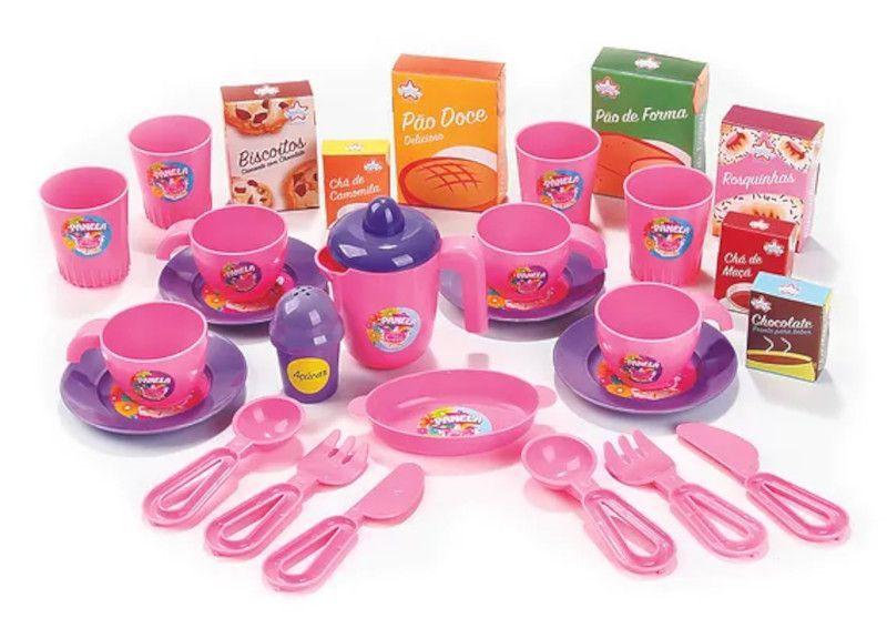 Kit Cozinha + Chá + Jantar Brincadeira De Imaginação Criança - Big Star Brinquedos Imagem de Kit Cozinha + Chá + Jantar Brincadeira De Imaginação Criança
