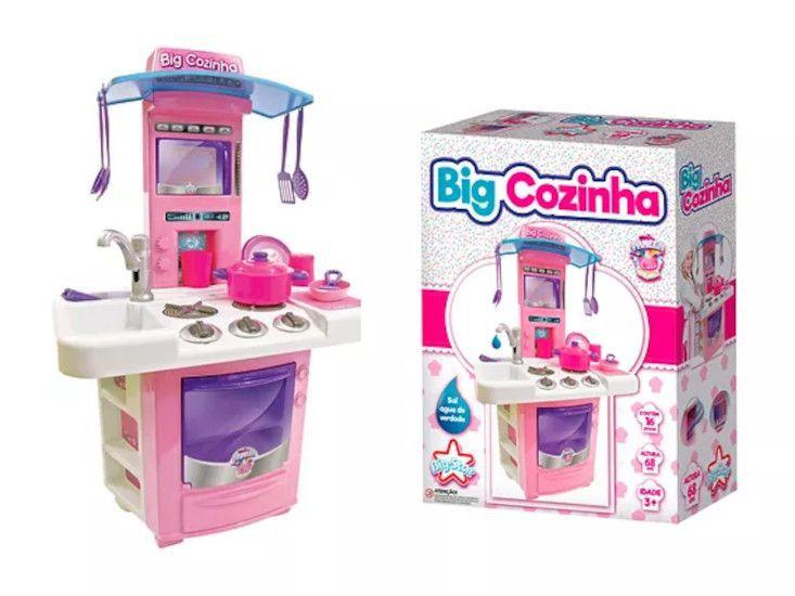 Kit Cozinha + Chá + Jantar Brincadeira De Imaginação Criança - Big Star Brinquedos Imagem de Kit Cozinha + Chá + Jantar Brincadeira De Imaginação Criança
