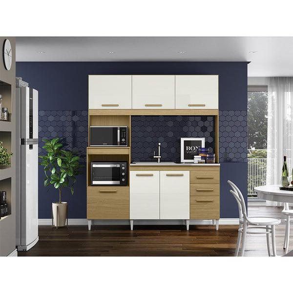 Imagem de Kit Cozinha Compacta 7 Portas 2001590 Camila Atacama Off White ARMoveis