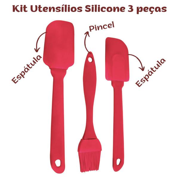 Imagem de Kit Cozinha Conjunto Utensílios em Silicone Antiaderente 6pçs