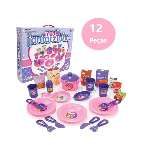 Kit Cozinha de Brinquedo Completa Com Fogão e Jantarzinho - Big Star Brinquedos Imagem de Kit Cozinha de Brinquedo Completa Com Fogão e Jantarzinho