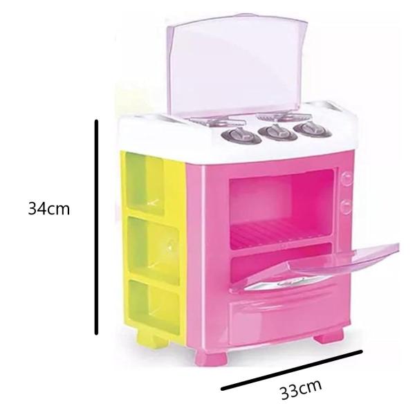 Kit Cozinha de Brinquedo Completa Com Fogão e Jantarzinho - Big Star Brinquedos Imagem de Kit Cozinha de Brinquedo Completa Com Fogão e Jantarzinho