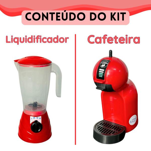 Kit Cozinha de Brinquedo Infantil Completa 14pçs Eletrodomésticos Acessórios Comidinhas - Zuca Toys Imagem de Kit Cozinha de Brinquedo Infantil Completa 14pçs Eletrodomésticos Acessórios Comidinhas