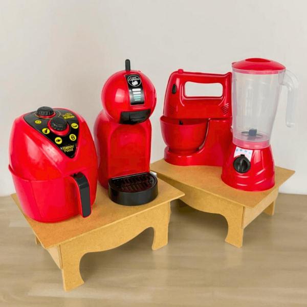 Kit Cozinha de Brinquedo Infantil Completa 14pçs Eletrodomésticos Acessórios Comidinhas - Zuca Toys Imagem de Kit Cozinha de Brinquedo Infantil Completa 14pçs Eletrodomésticos Acessórios Comidinhas
