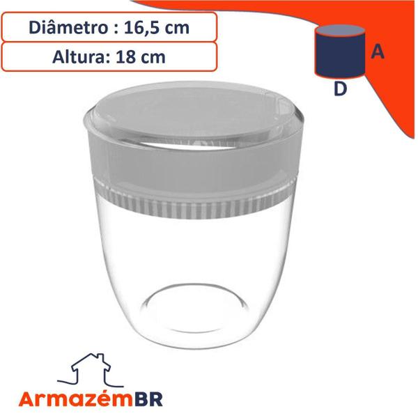 Kit Cozinha Detergente Esponja Lixeira 2,5 L - Cristal - Crippa Imagem de Kit Cozinha Detergente Esponja Lixeira 2,5 L - Cristal
