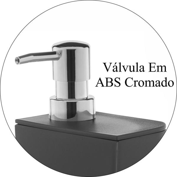 Imagem de Kit Cozinha Dispenser Detergente Esponja Escorredor de Talheres