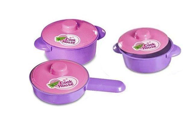 Imagem de Kit Cozinha Infantil 11 Brinquedos Batedeira Potes Panelas