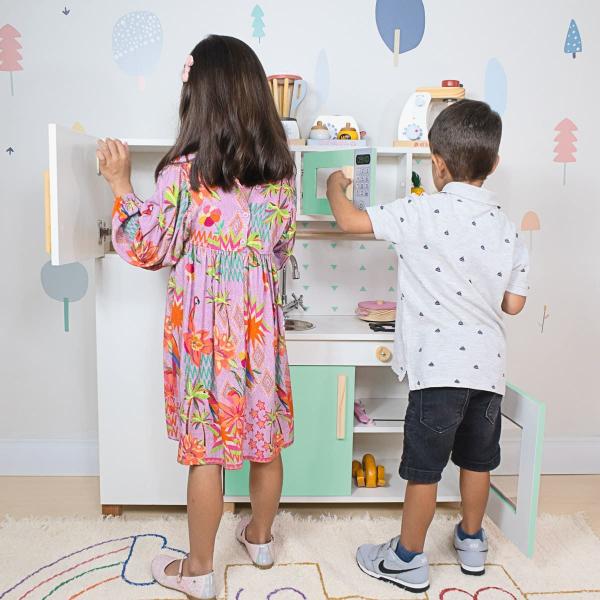 Imagem de Kit Cozinha Infantil com Geladeira