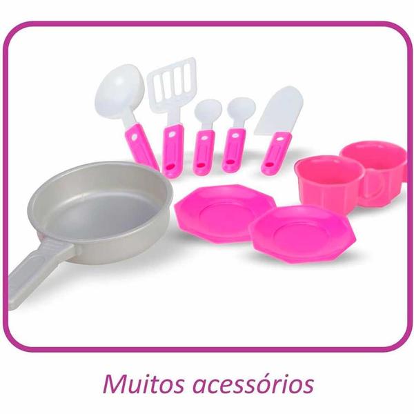 Imagem de Kit Cozinha Infantil Completa e Lavanderia Lava e Passa - Magic Toys