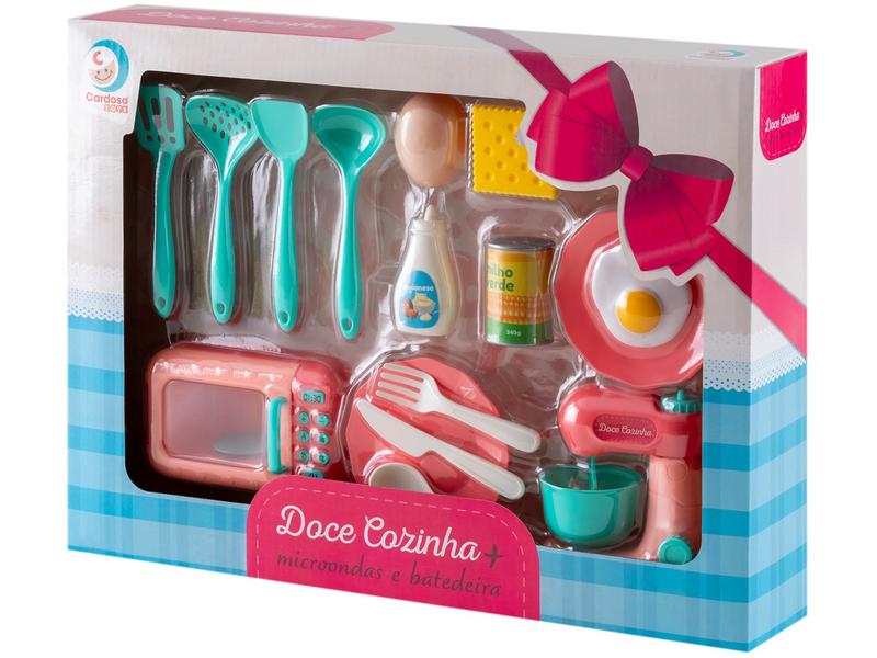 Imagem de Kit Cozinha Infantil Doce Cozinha Micro-ondas e