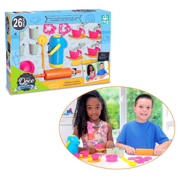 Imagem de Kit Cozinha Infantil Doce Lanchinho 26 Peças - Nig Brinquedos