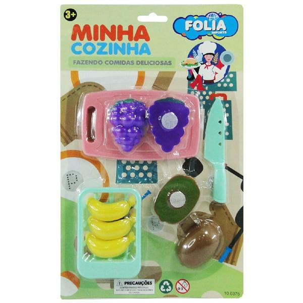 Imagem de Kit Cozinha Infantil Frutas/Legumes 8 Peças Para Crianças