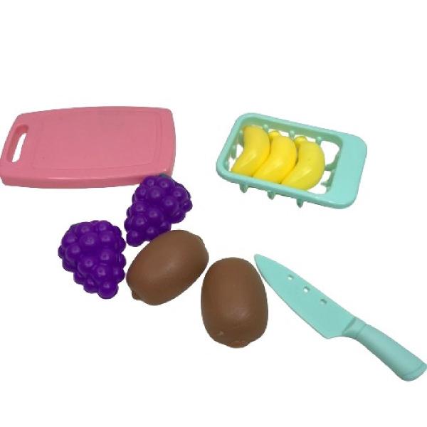 Imagem de Kit Cozinha Infantil Frutas/Legumes Tábua 8 Pçs novidade