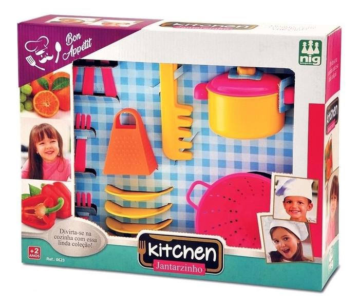 Imagem de Kit Cozinha Infantil Kitchen Jantarzinho - Nig Brinquedos