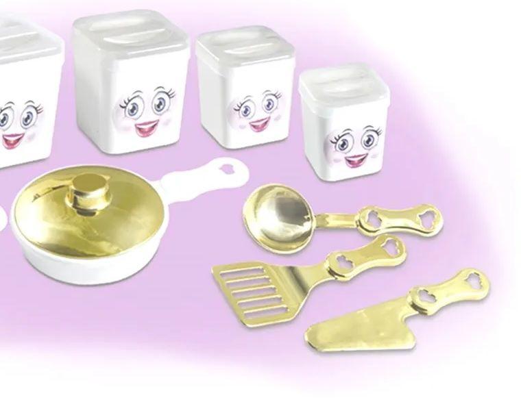 Imagem de Kit Cozinha Infantil Mantimentos Da Princesa - Zuca Toys