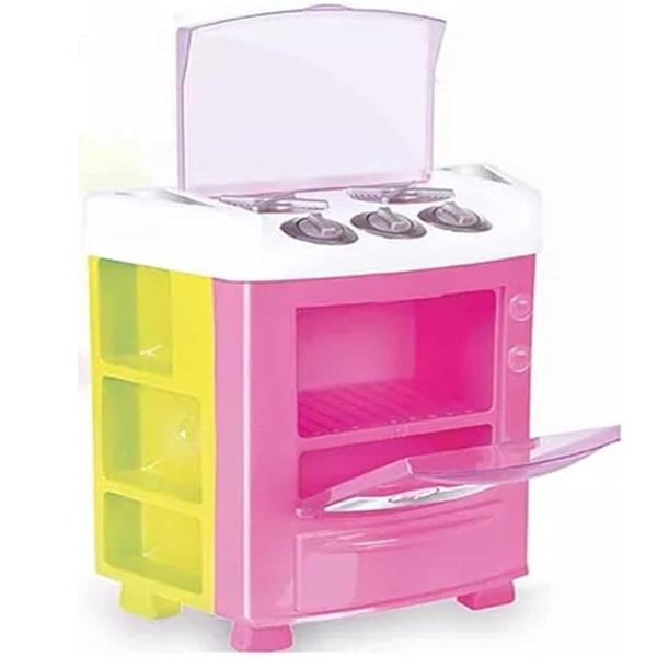 Imagem de Kit Cozinha Infantil Menina Completa Com Fogão e Acessórios