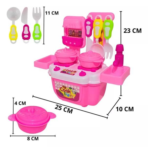 Imagem de Kit Cozinha Infantil  Na Maleta Com  14 Peças 