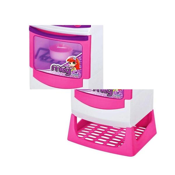 Imagem de Kit cozinha magica infantil com fogao eletronico magic toys