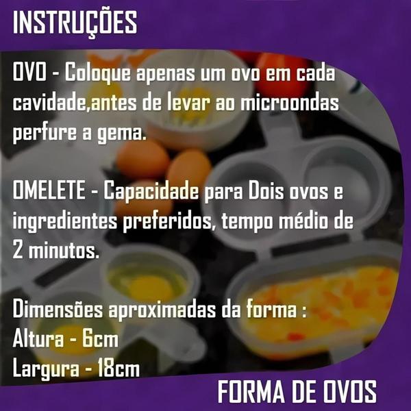 Imagem de Kit Cozinha Micro-Ondas: Panela Vapor E Forma Ovos/Omelete