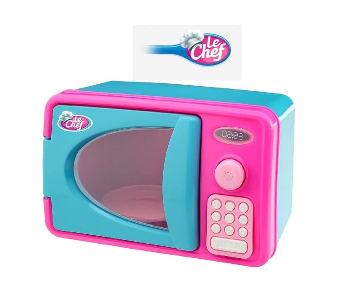 Imagem de Kit Cozinha Microonda Geladeira Torradeira Infantil Le Chef