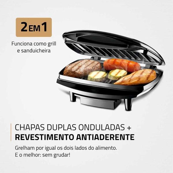 Imagem de Kit Cozinha Mondial Turbo Power Max Grill com Liquidificador e Sanduicheira Grill G-07 L-99