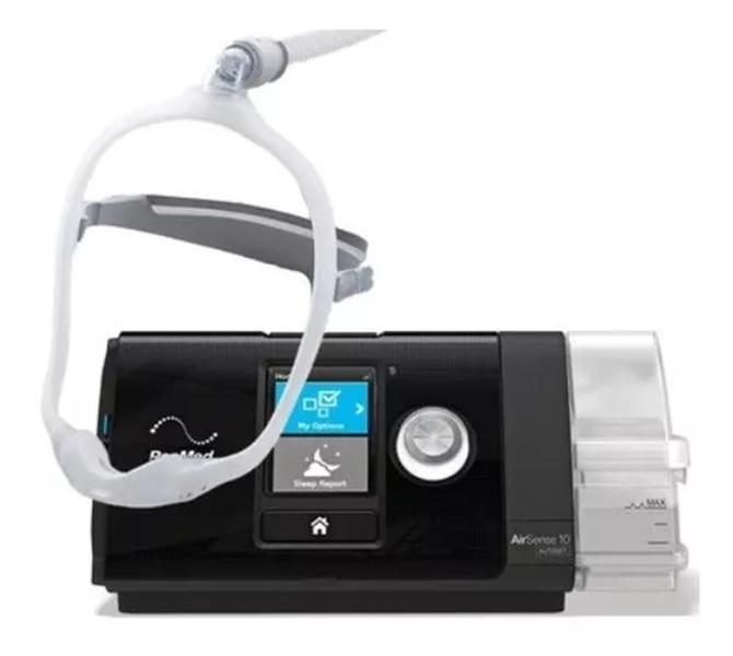 Imagem de Kit CPAP automático AirSense 10 Autoset com Umidificador + Máscara Nasal DreamWear