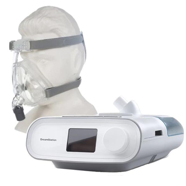 Imagem de Kit CPAP Automático com Umidificador DreamStation  - Philips Respironics  + Máscara Oronasal iVolve F2 - BMC