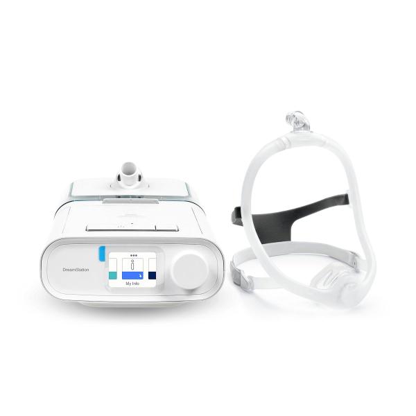 Imagem de Kit cpap s10 airsense autoset resmed + máscara nasal dreamwisp philips 