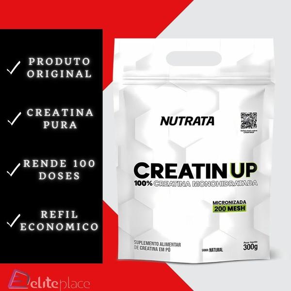 Imagem de Kit Creatin Up 100% Pura 300G + Whey W100 900G Nutrata