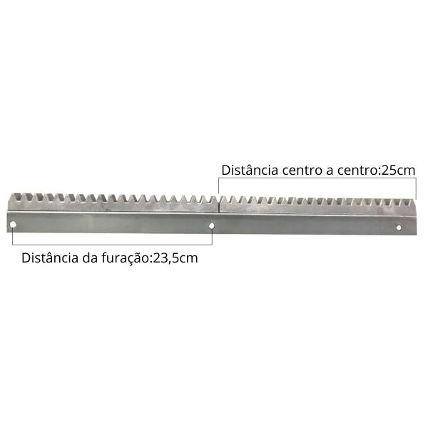 Kit Cremalheira AGL Motor Portão Eletrônico Alumínio 2 Metros Imagem de Kit Cremalheira AGL Motor Portão Eletrônico Alumínio 2 Metros