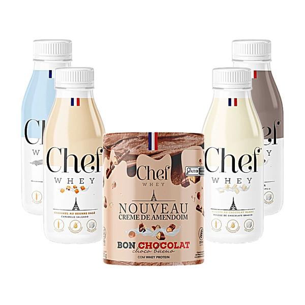 Kit Creme de Amendoim 600g + Chef Whey Dose Única 40g - Chef Whey Imagem de Kit Creme de Amendoim 600g + Chef Whey Dose Única 40g - Chef Whey