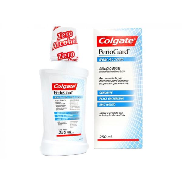 Imagem de Kit Creme Dental Colgate PerioGard 90g + Solução Bucal S/ Álcool 250ml + Escova Dental