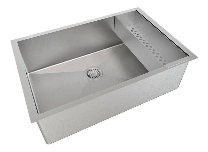 Imagem de Kit Cuba 60x40 Inox 304 +  Calha Canal Escorredor  Quadr