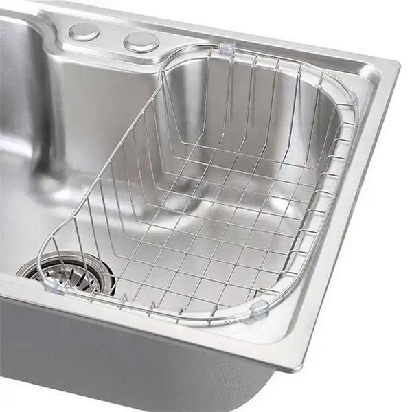 Imagem de Kit Cuba Cozinha Gourmet Aço Inox Torneira Perfil Em L Slim