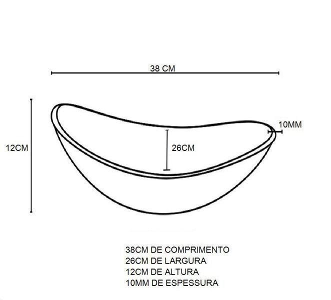 Imagem de Kit cuba de vidro oval 10mm com tampo 40cm incolor e suporte preto