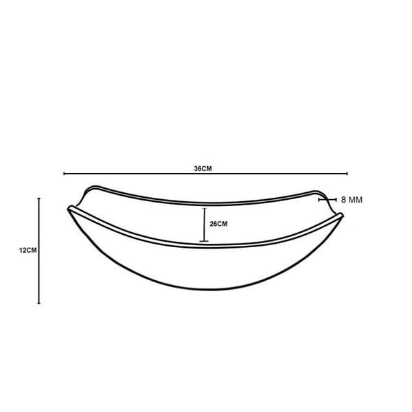 Imagem de Kit Cuba de Vidro + Torneira para Lavatório Oval Chanfrada 36cm