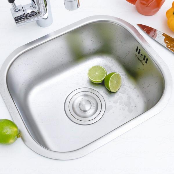 Imagem de Kit Cuba em Inox para Cozinha - Linha Clean - LMS-FSH-613T