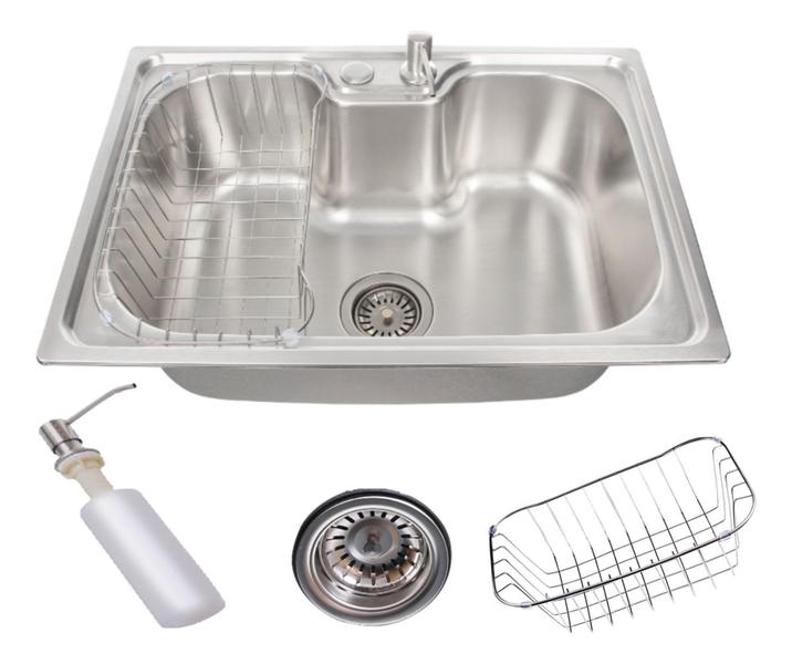 Imagem de Kit Cuba Gourmet Cozinha 50x40cm Inox 304 e Torneira Monocomando Gourmet