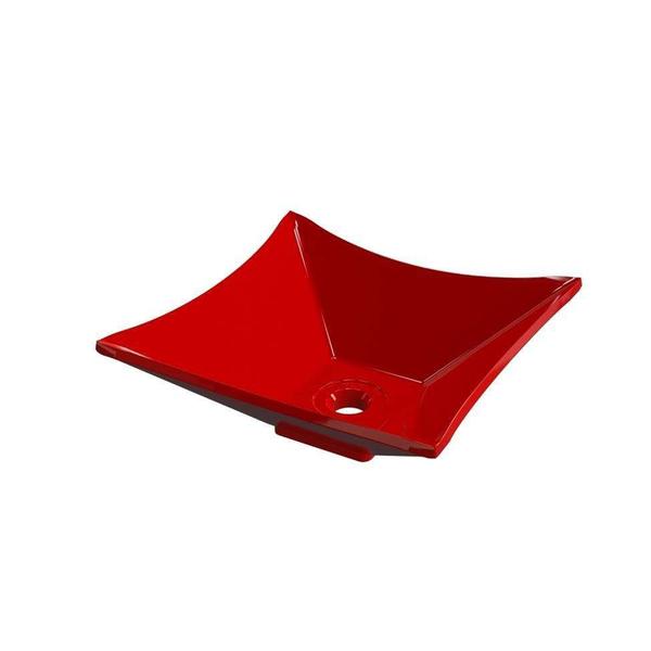 Imagem de Kit Cuba L30 com Válvula Click 1 1/2'' (4,0cm) + Sifão Cromado + Flexível Vermelho