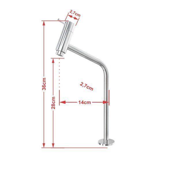 Imagem de Kit Cuba L30 Torneira Link 1062 Metal Válvula 1 Polegada Sifão Pvc Flexível Compace