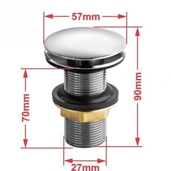 Imagem de Kit Cuba L34 Torneira Link 1062 Metal Válvula Click 1 Polegada G Sifão Pvc Flexível Compace